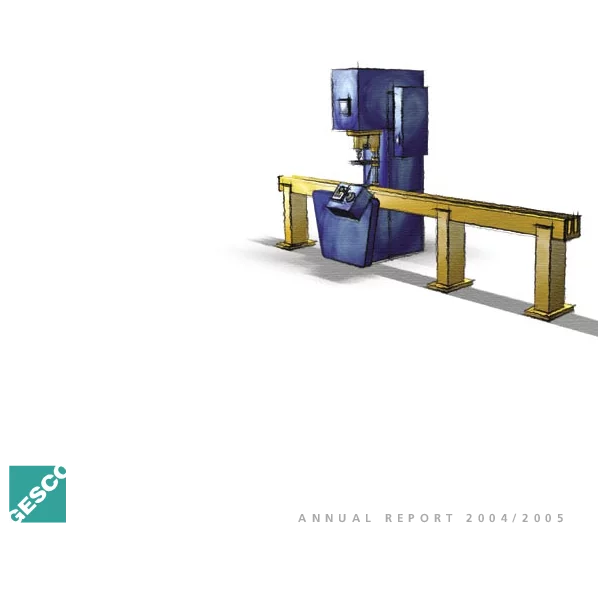 Photo: GESCO: Cover of Financial year 2004/2005