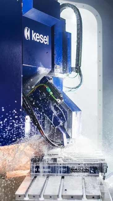 Foto: Gesco: Nahaufnahme einer Fräsermaschine