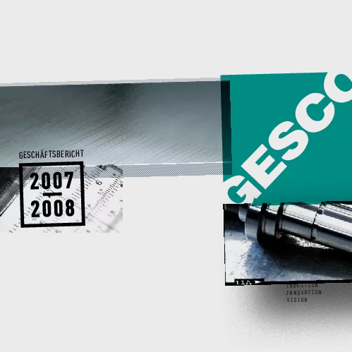 Foto: GESCO: Cover von Geschäftsbericht 2007/2008