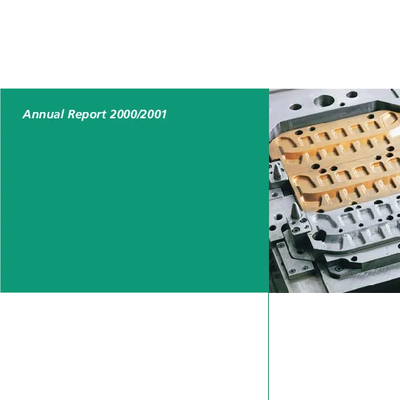 Photo: GESCO: Cover of Financial year 2000/2001