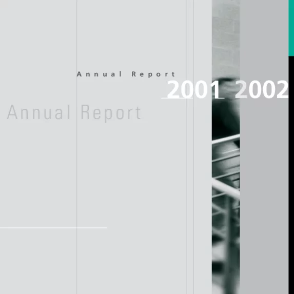 Photo: GESCO: Cover of Annual report 2001/2002