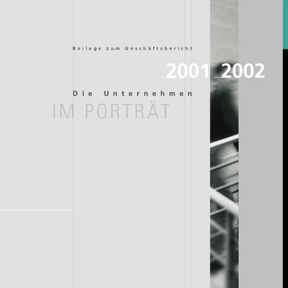 Foto: GESCO: Cover von Beilage zum Geschäftsbericht 2001/2002