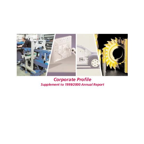 Photo: GESCO: Cover of Annex to the Annual report 1999/2000