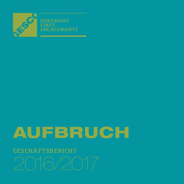 Foto: GESCO: Cover von Geschäftsbericht 2016/2017