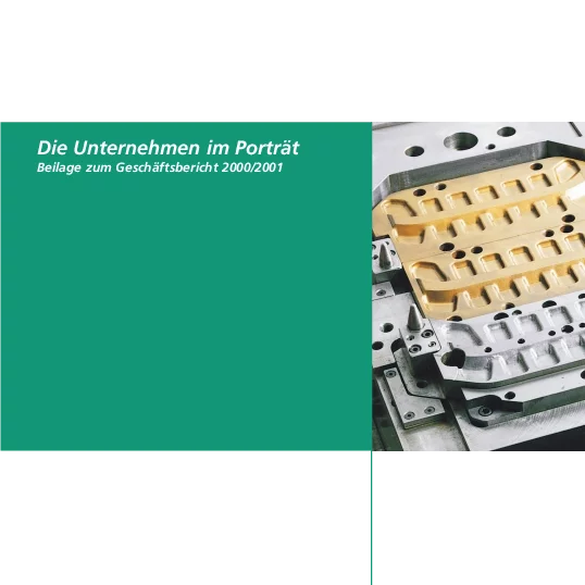 Foto: GESCO: Cover von Beilage zum Geschäftsbericht 2000/2001