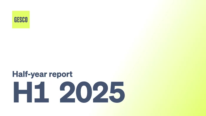 image: gesco: cover of the half-year report 2025