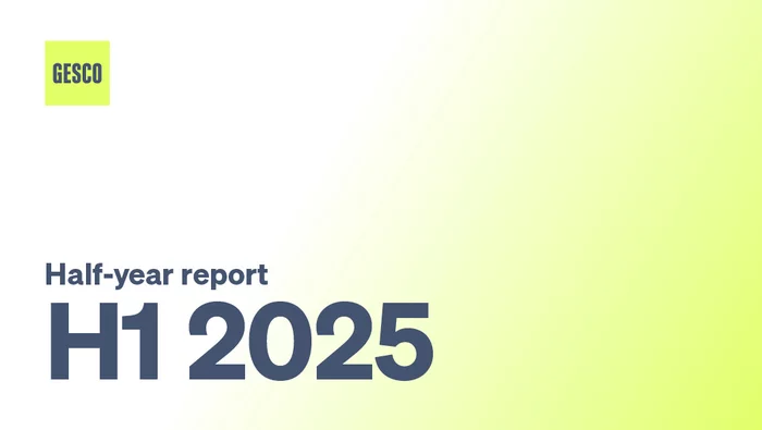 image: gesco: cover of the half-year report 2025