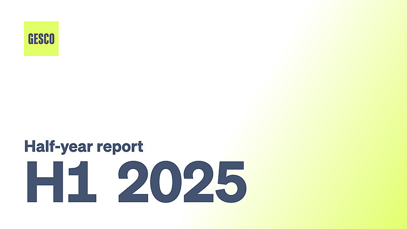image: gesco: cover of the half-year report 2025