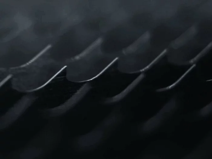 Foto: Gesco: Detailaufnahme eines Sägebandes