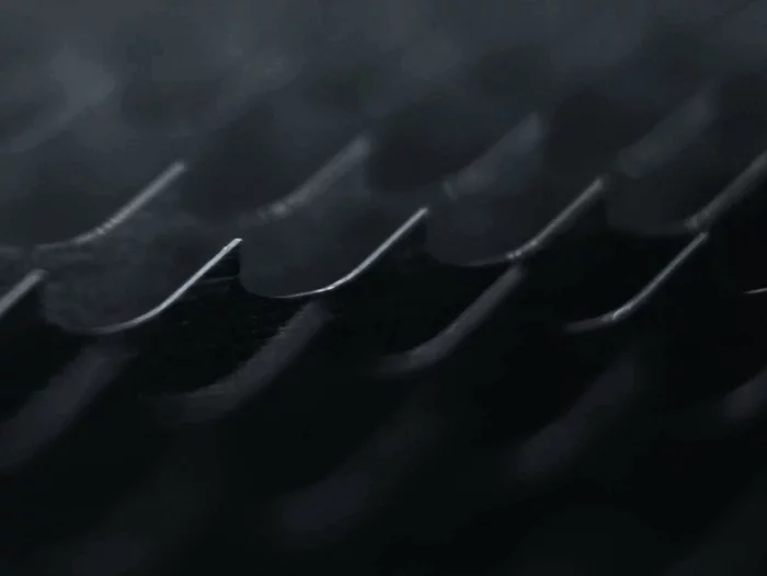 Foto: Gesco: Detailaufnahme eines Sägebandes