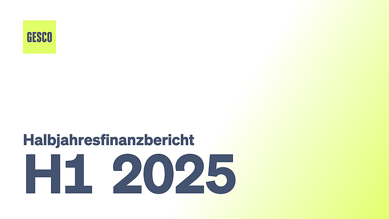 image: gesco: cover of the half-year report 2025
