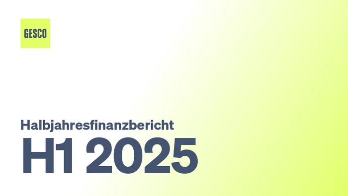 image: gesco: cover of the half-year report 2025