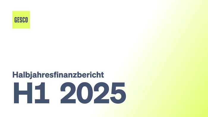image: gesco: cover of the half-year report 2025