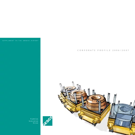 Photo: GESCO: Cover of Annex to the Annual report 2005/2006