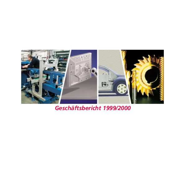 Foto: GESCO: Cover von Geschäftsbericht 1999/2000